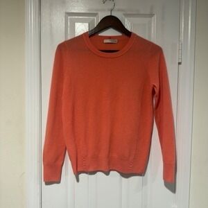 Label + Thread‎ Core Cashmere Crew Coral Sweater Soft Luxe Minimal Small Medium
